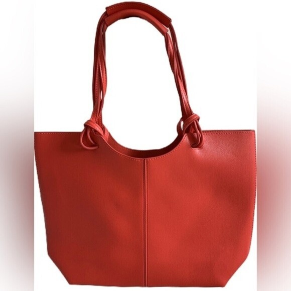 Neiman Marcus Coral Tote‎ Shoulder Purse Bag - Picture 11 of 13